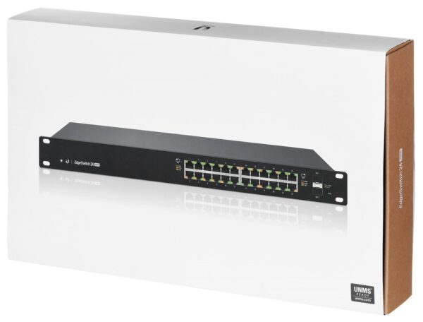 Switch Ubiquiti EdgeSwitch 24 PoE (250W) 26p PoE ( PoE+: 24;) 220W Managed Gigabit - obrazek 10