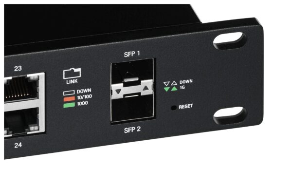 Switch Ubiquiti EdgeSwitch 24 PoE (250W) 26p PoE ( PoE+: 24;) 220W Managed Gigabit - obrazek 5