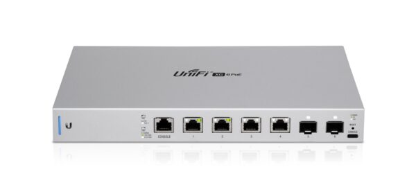 Ubiquiti UniFi US-XG-6POE łącza sieciowe Zarządzany 10G Ethernet (100/1000/10000) Obsługa PoE 1U Szary