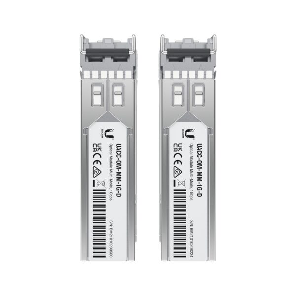 Wkładka SFP Ubiquiti 1 Gbps Multi-Mode Optical Module 2-pack - obrazek 4